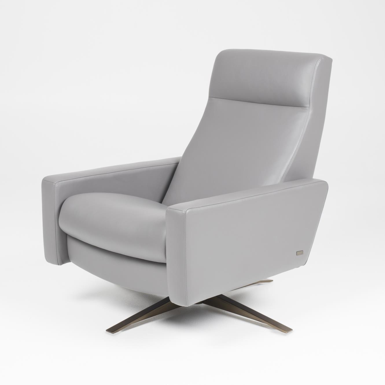 American Leather Cloud Contemporary Standard Pushback Chair Sprintz Furniture Recliners
